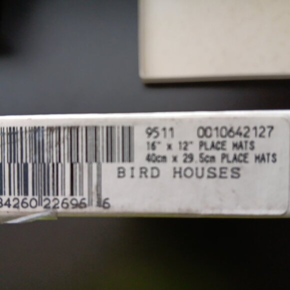 Vintage Pimpernel 4 - 16x12 Table Place Mats - Bird Houses - Picture 4 of 4